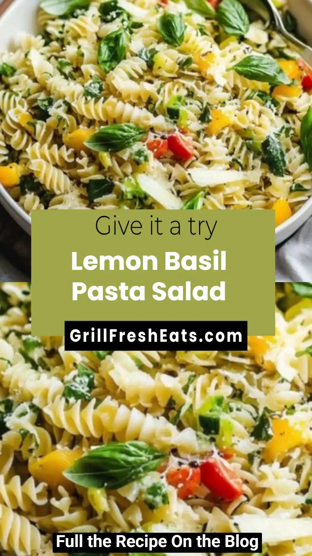 Lemon Basil Pasta Salad 1 Lemon Basil Pasta Salad
