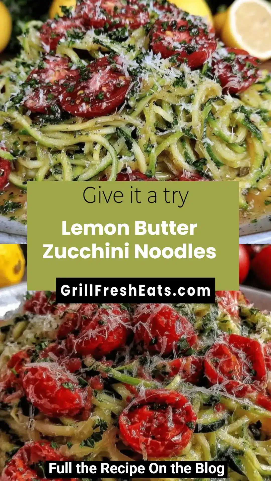 Lemon Butter Zucchini Noodles 1 Lemon Butter Zucchini Noodles