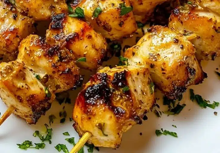 Lemon Pepper Chicken Skewers
