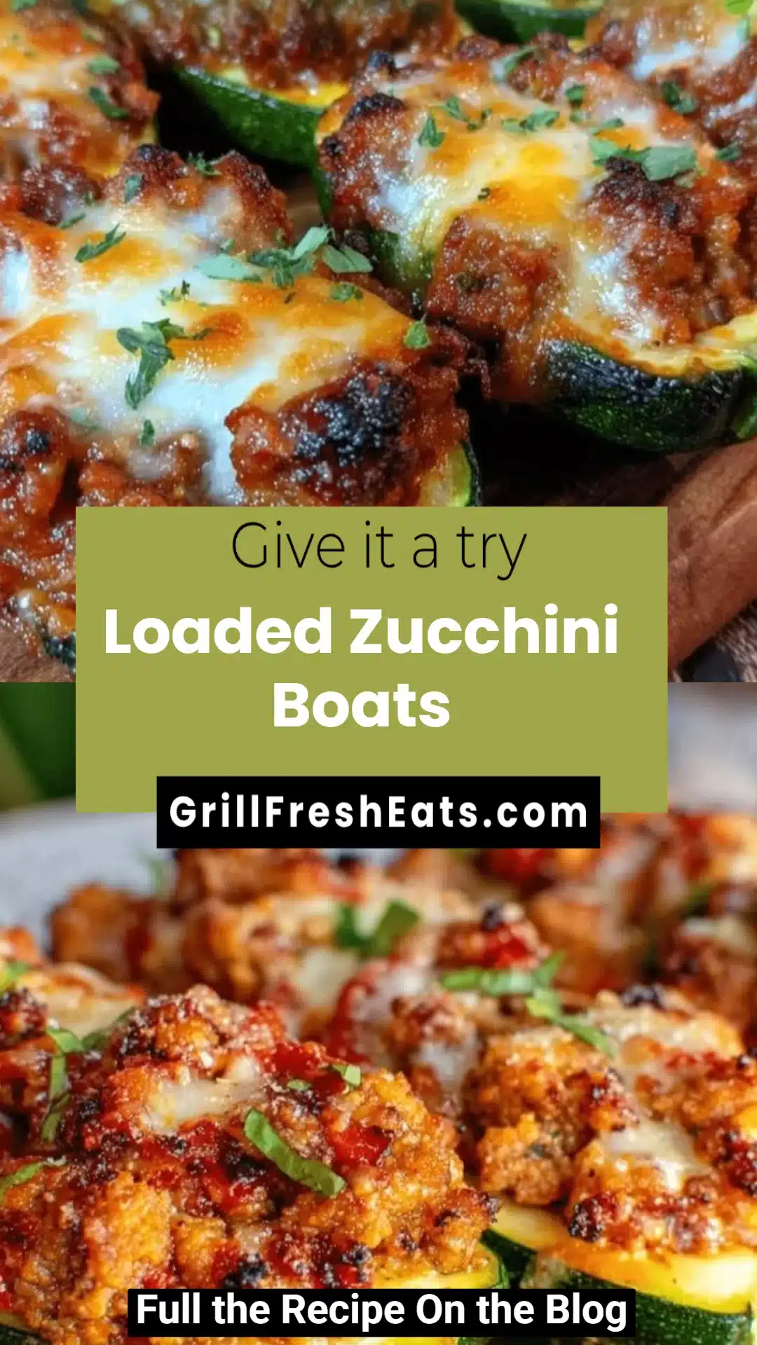 Loaded Zucchini Boats