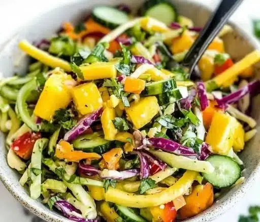 Mango Cucumber Summer Slaw