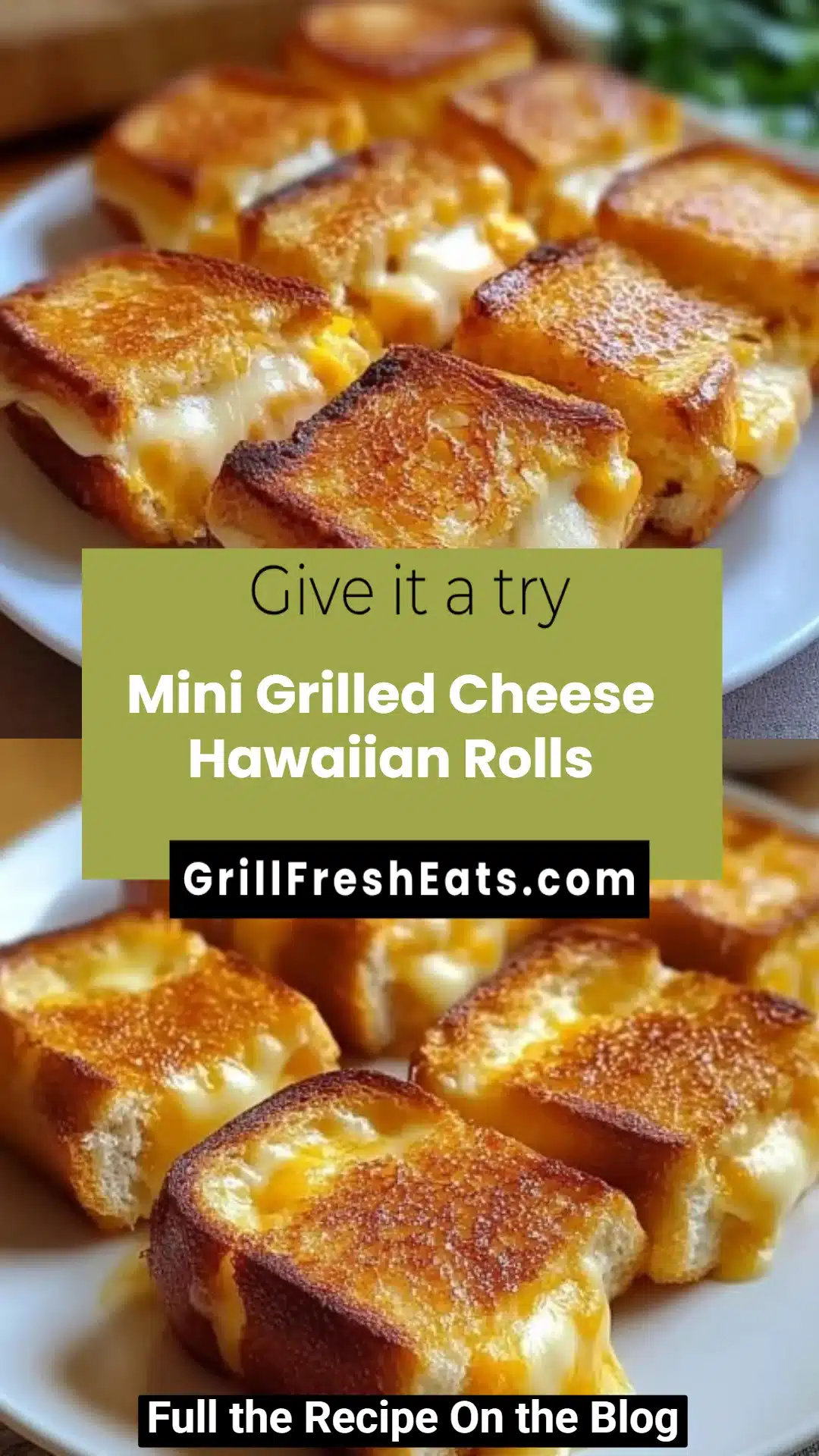 Mini Grilled Cheese Hawaiian Rolls 1 Mini Grilled Cheese Hawaiian Rolls