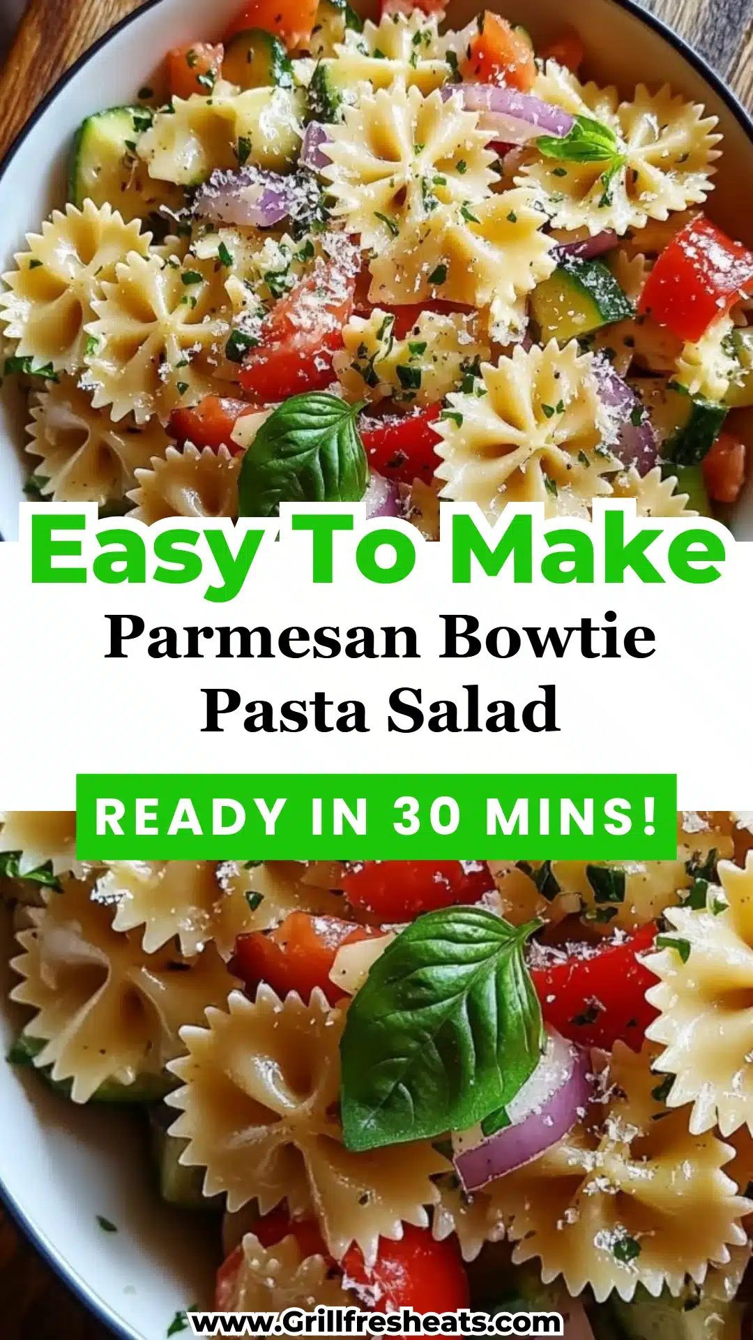 Parmesan Bowtie Pasta Salad