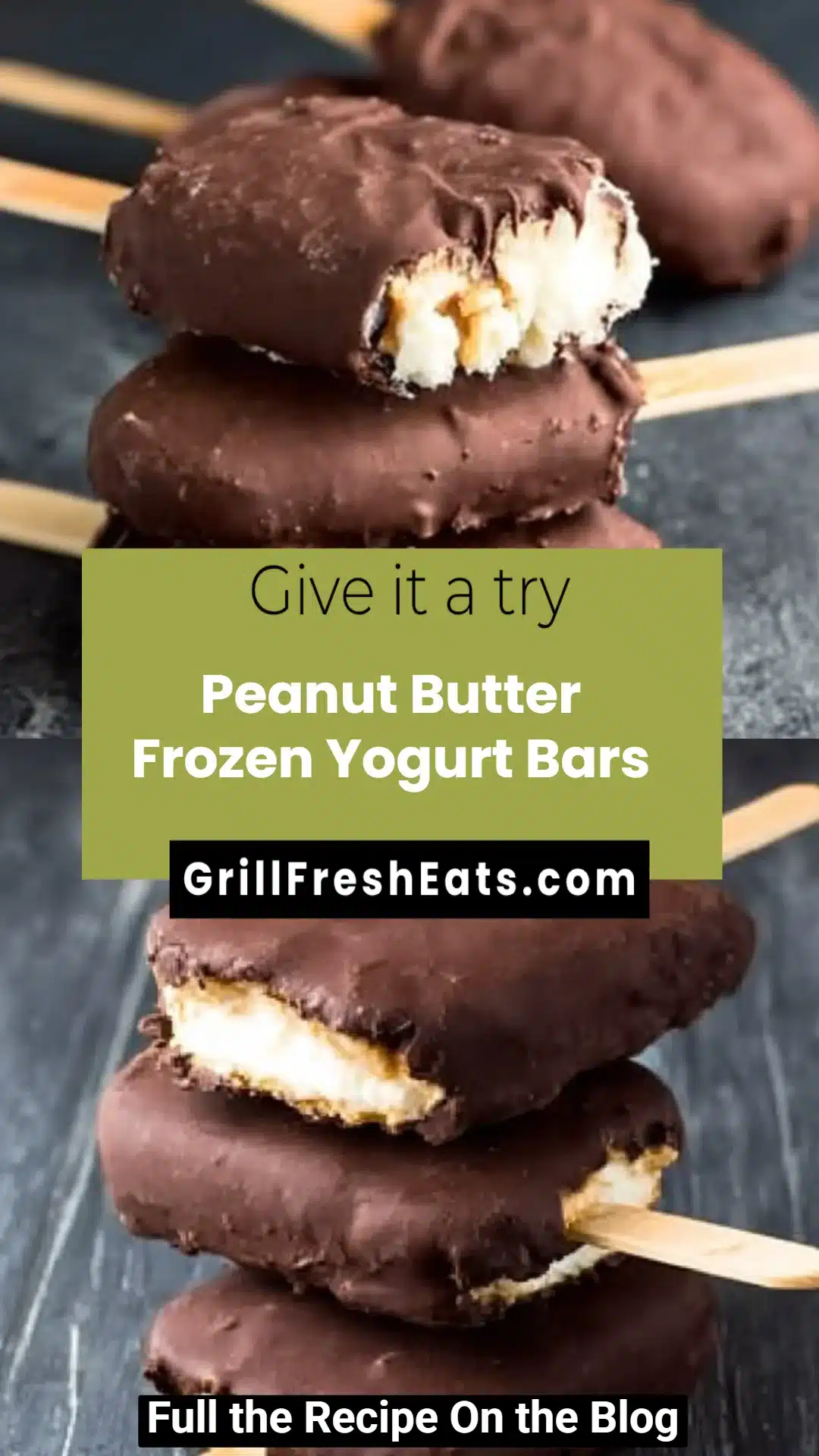 Peanut Butter Frozen Yogurt Bars 1 Peanut Butter Frozen Yogurt Bars