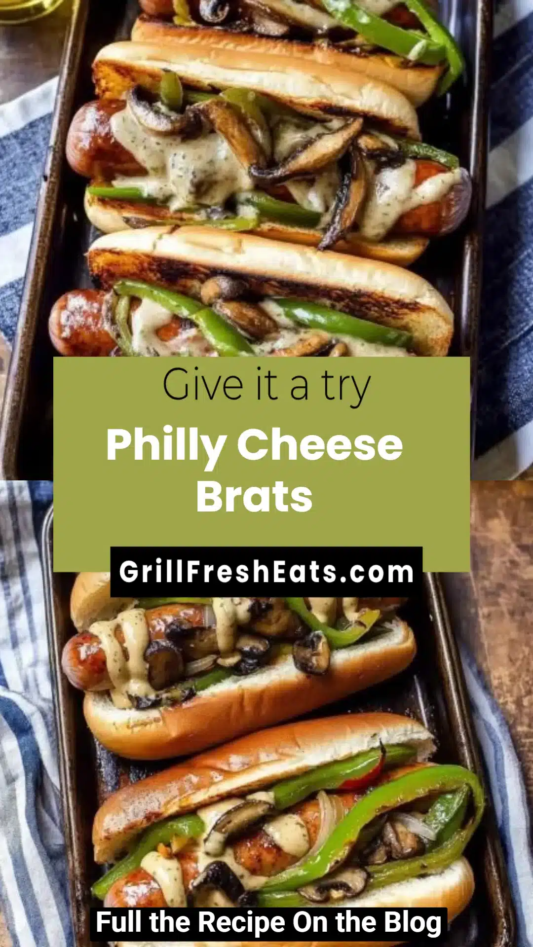Philly Cheese Brats