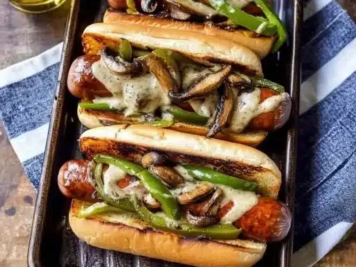 Philly Cheese Brats