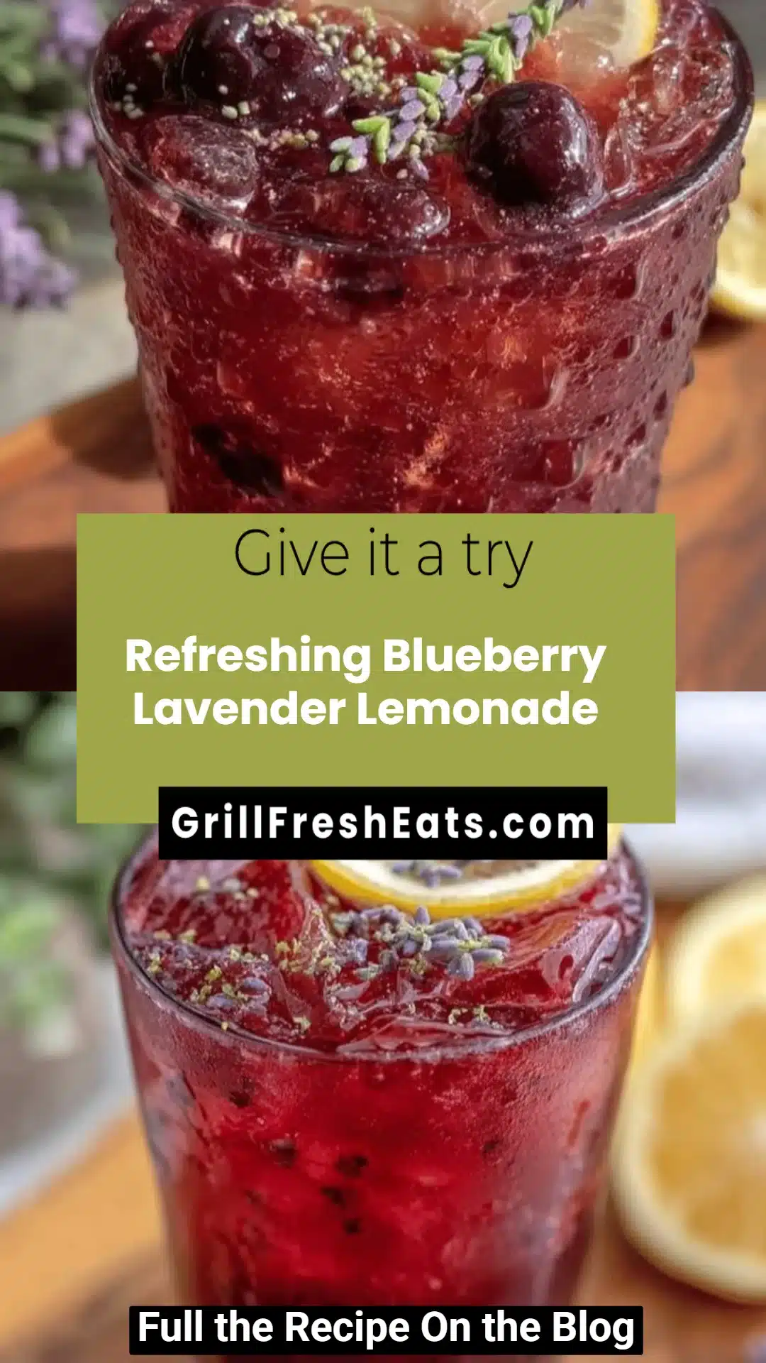 Refreshing Blueberry Lavender Lemonade