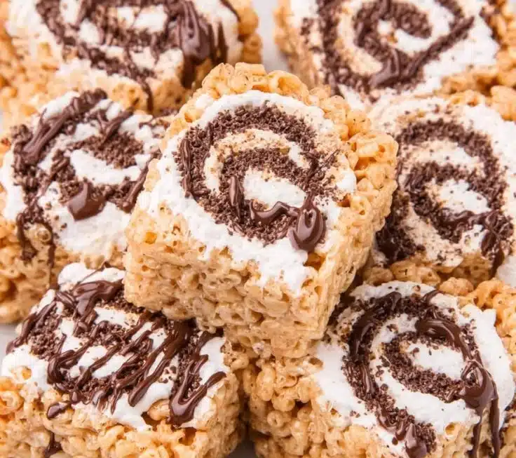 Rolled S&rsquo;mores Rice Krispie Treats