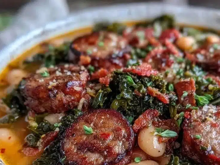 Slow Cooker Tuscan White Bean and Kale Soup 2 Bowl of delicious Slow Cooker Tuscan White Bean and Kale Soup