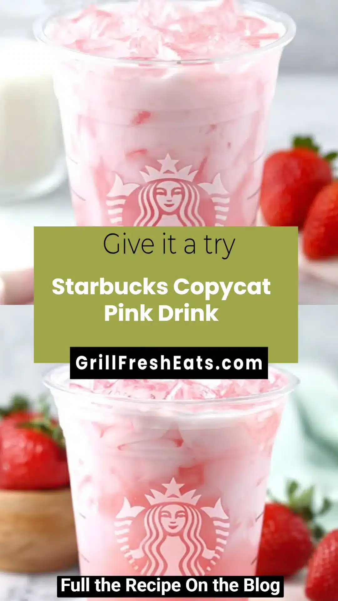 Starbucks Copycat Pink Drink 1 Starbucks Copycat Pink Drink
