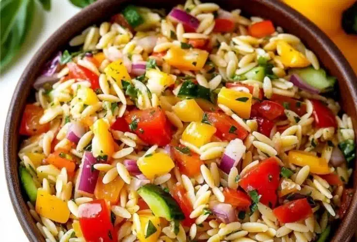 Summer Orzo Pasta Salad