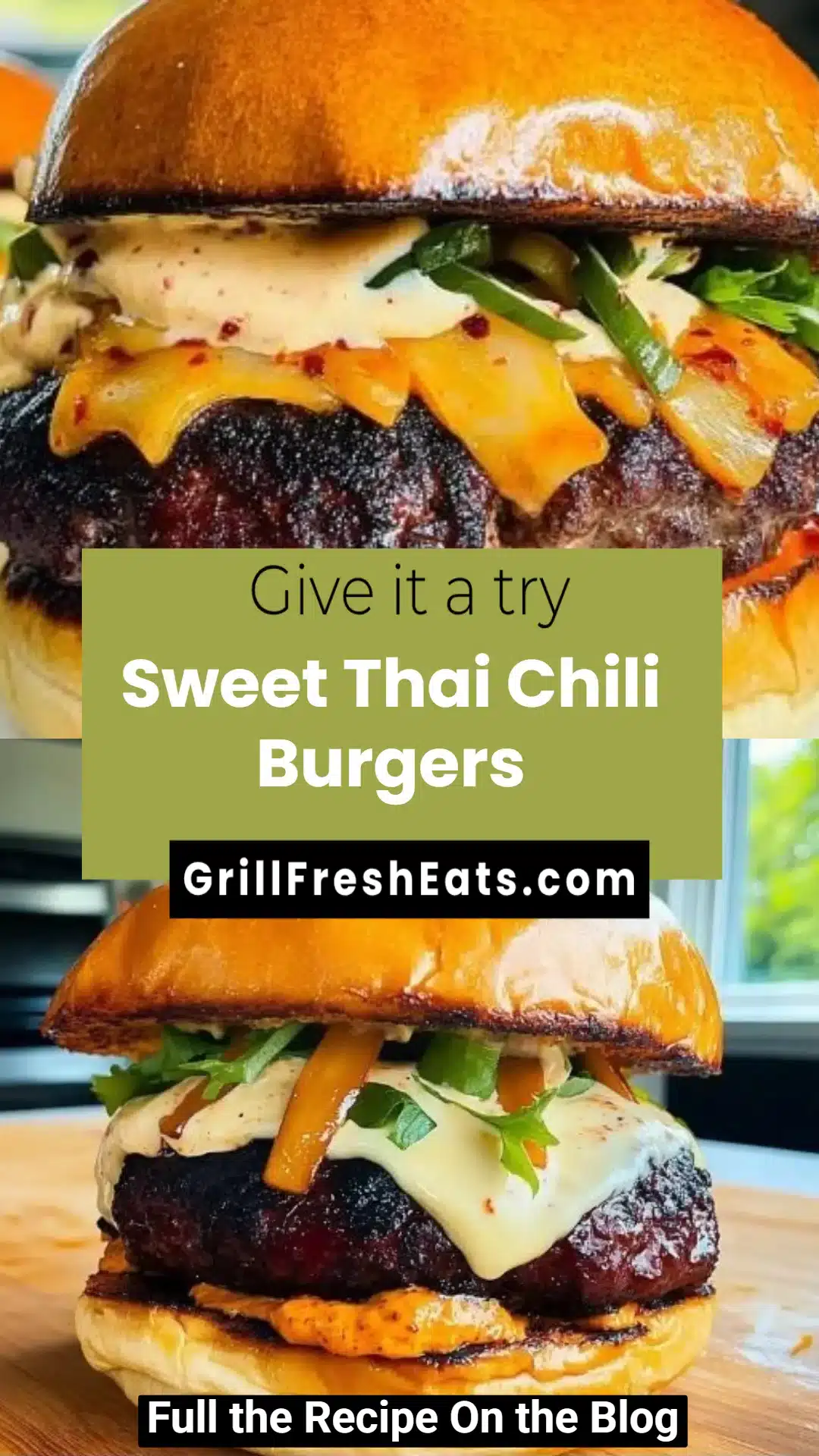 Sweet Thai Chili Burgers