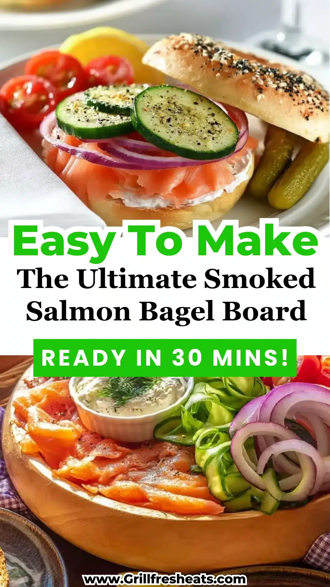 The Ultimate Smoked Salmon Bagel Board 1 The Ultimate Smoked Salmon Bagel Board