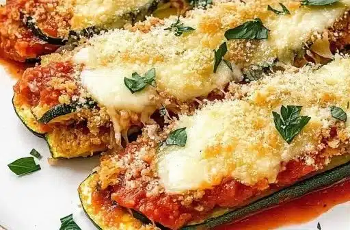 Three Cheese Zucchini Parmesan 2 Three Cheese Zucchini Parmesan