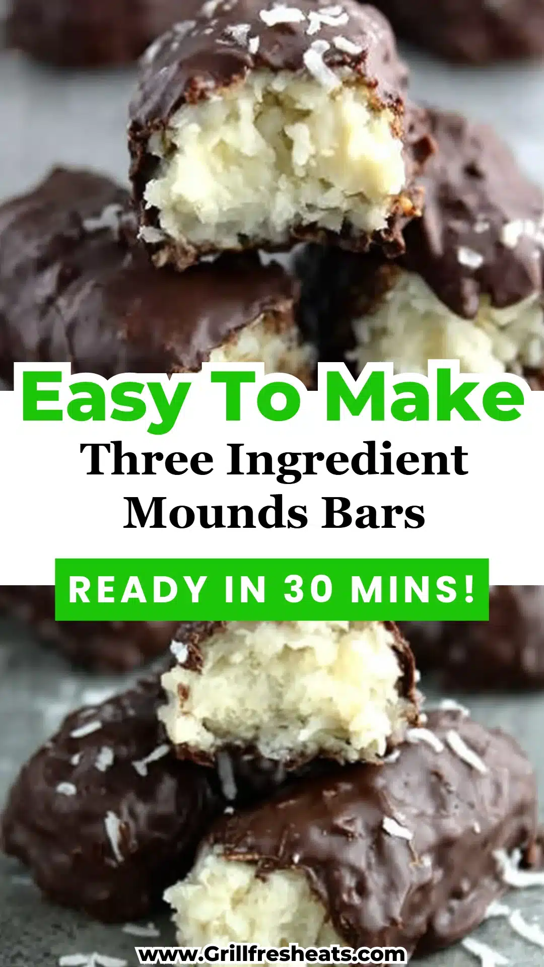 Three Ingredient Mounds Bars 1 Three Ingredient Mounds Bars