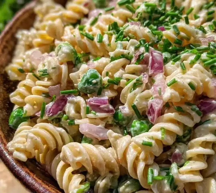 Grill Fresh Eats 6 A bowl of colorful Vegan Crack Pasta Salad with fresh veggies and dressing