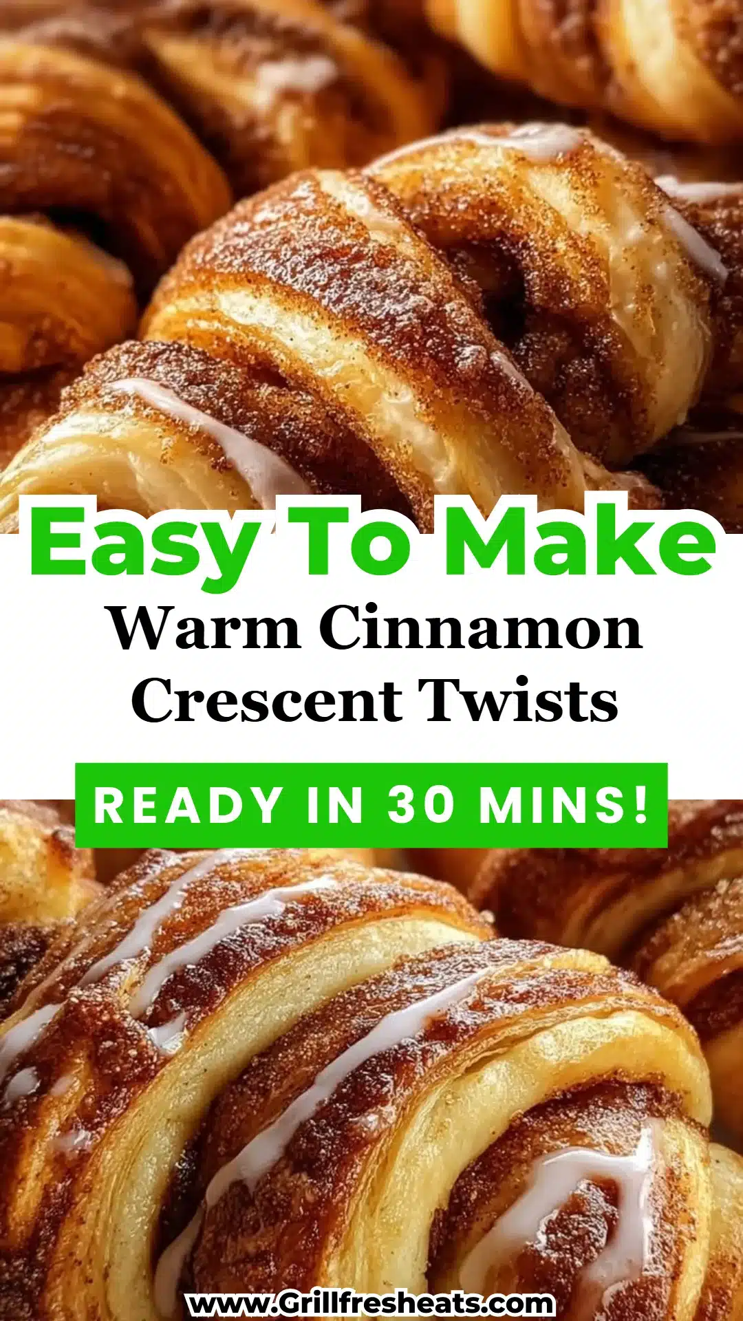Warm Cinnamon Crescent Twists