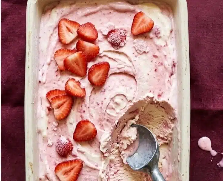 Cottage Cheese Ice Cream 2 Delicious bowl of cottage cheese ice cream topped with fresh berries