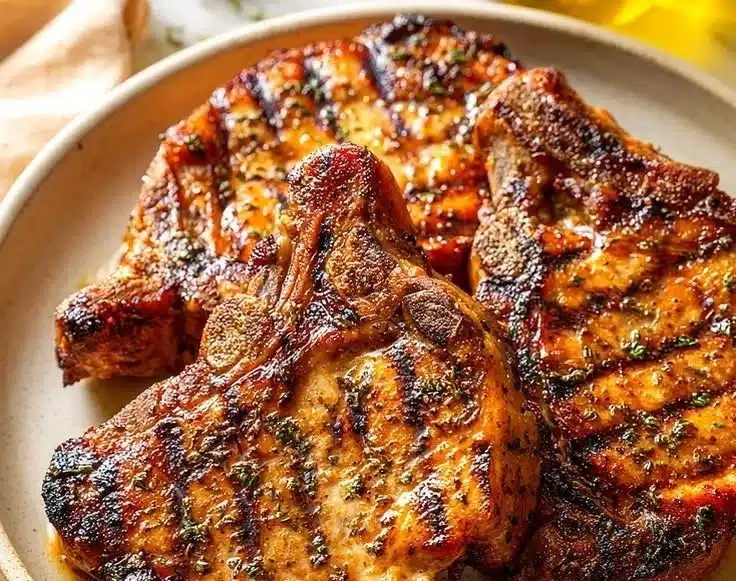 Grill Fresh Eats 3 Cuban Pork Chop Marinade with spices and herbs