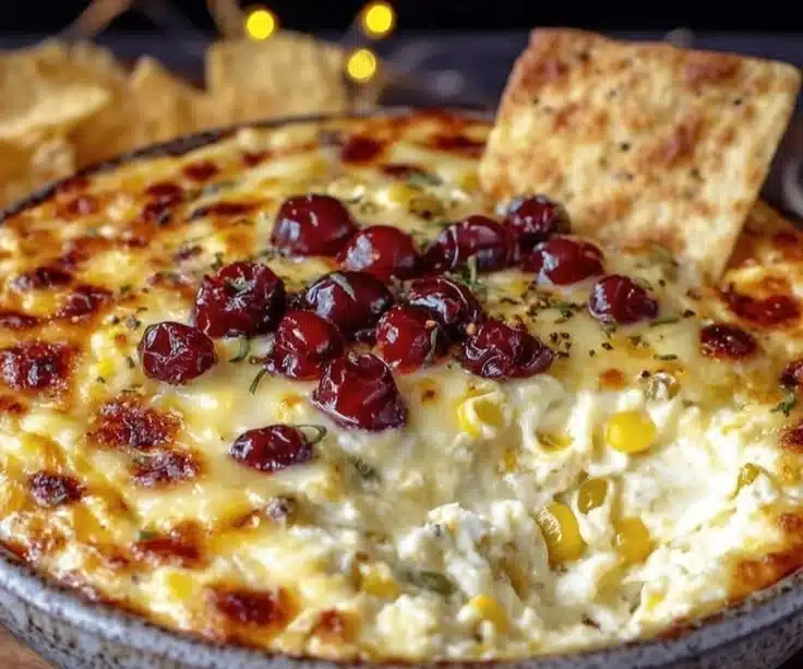 Firecracker Jalapeño Corn Dip 3 Delicious Firecracker Jalapeño Corn Dip served in a bowl with chips