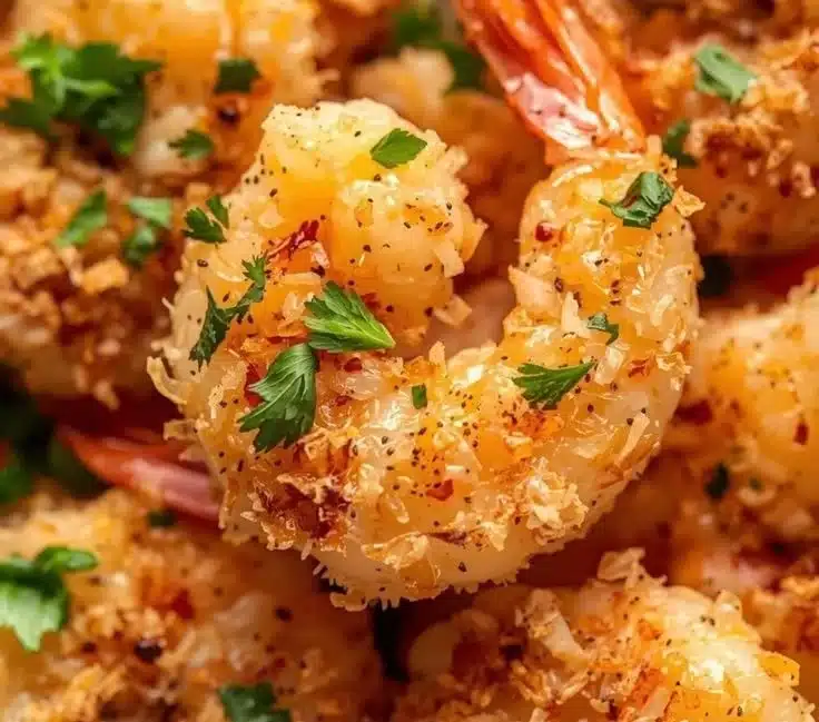 Baked coconut shrimp served with sweet chili mayo dipping sauce.