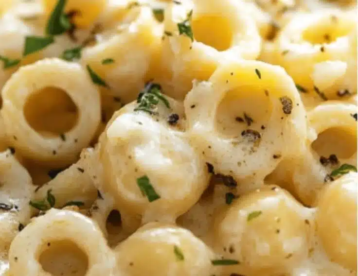 garlic butter pasta Guide and Tips 3 Delicious garlic butter pasta garnished with herbs and served in a bowl