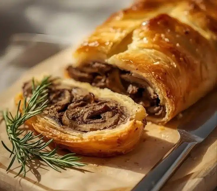 Delicious festive vegan roast for Christmas dinner.